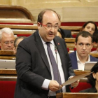 El primer secretario del PSC, Miquel Iceta, en el Parlament-MARIA BELMEZ / ACN