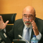 José María Arribas durante la Comisión de Investigación sobre el Hubu.-ICAL