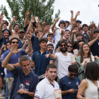 Aficionados del VRAC en la final de Liga. / LOSTAU