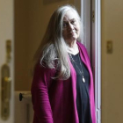 La escritora norteamericana Marilynne Robinson, en la sede de Galaxia Gutenberg en Barcelona.-JULIO CARBÓ