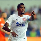 Samuel Etoo, en un partido del Antalyaspor en la Liga turca.-ANTALYASPOR
