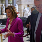 Nancy Pelosi, líder de los demócratas en la Cámara Baja de los EEUU.-AFP