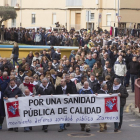 nifestación en defensa de la sanidad pública en Benavente (Zamora), a la que acude la secretaria de Organización del PSOE de Castilla y León, Ana Sánchez-ICAL