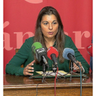 Soraya Mayo presentó ayer en Palencia el informe.-ICAL