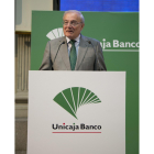 El presidente de Unicaja, Manuel Azuaga.-ICAL