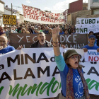 Una de las protestas contra la mina de uranio en Retortillo.-ICAL