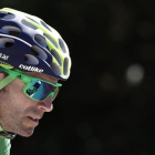 Alejandro Valverde, durante la segunda etapa de la Vuelta.-EFE / JAVIER LIZÓN