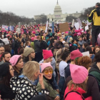 Una multitud de manifestantes a su llegada al National Mall, en Washington, durante la Marcha de Mujeres, el 21 de enero.-AFP / ANDREW CABALLERO-REYNOLDS