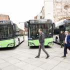 Presentación de los nuevos autobuses de gas de Valladolid. ICAL
