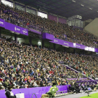 Panorámica del estadio José Zorrilla, con la presencia de 21.492 espectadores.
