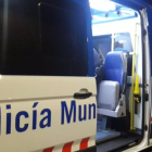 Una furgoneta de atestados de la Policía Municipal de Valladolid. - EUROPA PRESS