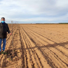 La plantación de cinco hectáreas de Alfredo ha cumplido dos años. / ECB