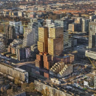 Vista aérea del distrito de Zuidas,  en Amsterdam, que acogera la sede de la Agencia Europea del Medicamento.-/ EFE / JOHN GUNDLACH