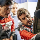Fernando Alonso y Marc Coma, en Marruecos.-