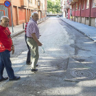 Imagen de la calle Zaragoza. donde ya han comenzado los trabajos de renovación de asfaltado.-PABLO REQUEJO