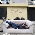 El sector de Skid Row, en el centro de la ciudad y donde se concentra al mayor número de personas sin hogar.-EFE