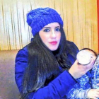 Janaína con su hijo David.-FACEBOOK