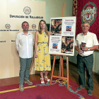 Artemio Rodríguez (I), María San José y Féliz Sanz en la presentación del XX Mercado de la India Chica.-AYUNTAMIENTO DE MEDINA
