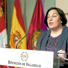 La diputada de Asesoramiento Local, Natividad Casares, hace balance ayer del Plan de Ruinas.-EL MUNDO