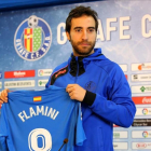 Flamini, durante su presentación como nuevo jugador del Getafe.-JUAN MANUEL PRATS