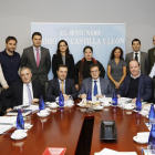 Reunión, ayer del jurado de la IV edición de los premios La Posada de EL MUNDO DE CASTILLA Y LEÓN-LOSTAU