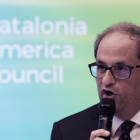 Torra, en la inauguración del Catalonia America Council (CAC), en el Edificio de Asociaciones Mundiales en Washington DC, (EEUU).-/ LENIN NOLLY (EFE)