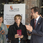 El director general de Turismo, Javier Ramírez, entrega distintivos de ‘Embajadores de turismo religioso de Castilla y León’ a varios operadores internacionales-Ical