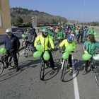 Una marcha ciclista sale desde el Monasterio del Prado para reivindicar más financiación en la educación pública.-CÉSAR MINGUELA