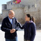 La candidata de Cs al Congreso por Valladolid, Soraya Mayo, acompañada por el candidato a la Presidencia de la Junta, Francisco Igea, visitan el castillo de Portillo-ICAL