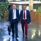 l rector de la Universidad de Valladolid, Daniel Miguel, y el vicerrector de la UVA en Segovia, Juan José Garcillán-ICAL