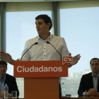El líder de Ciudadanos, Albert Rivera, en un acto del partido.-DAVID CASTRO