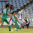 'Litry', en el partido contra el Panathinaikos de la pretemporada.-N. de Gipuzkoa.