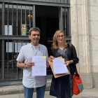 os representantes de Toma la Palabra José María Bernardo y Rocío Anguita, ante la Audiencia Provincial.-EUROPA PRESS