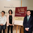 Momento de la presentación del Tren del Vino en la Diputación de Valladolid.-ICAL