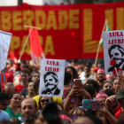Manifestaciones de apoyo en favor de la libertad de Lula Da Silva.-REUTERS