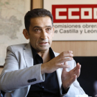El secretario general de CCOO en Castilla y León, Vicente Andrés. - J. M. LOSTAU