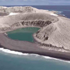 Una nueva isla del Pacífico se está formando a partir de ceniza en Tonga.-NASA