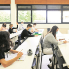 Estudiantes en una de las aulas de la Universidad de Salamanca. / E. M.