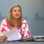Pilar del Olmo durante la presentación de la Estrategia para el Comercio.-ICAL