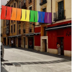 Bandera LGTBI en el Kafka de Valladolid. -KAFKAUNDERGROUND