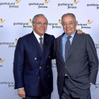 Isidre Fainé junto con Salvador Gabarró.-DAVID CAMPOS