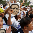 Un momento de la protesta.-EFE / EPA / NARONG SANGNAK