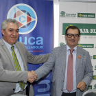 Narciso Prieto (Caja Rural de Zamora), y el presidente de Educa, Jorge Gutiérrez.-ICAL