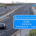 Uno de los tramos  de la Autovía Valladolid-León, desde la capital vallisoletana hasta Villanubla.-J. M. LOSTAU