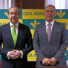 Cipriano García y Nicanor Santos, ayer, en la presentación de resultados de la Rural de Zamora.-ICAL