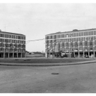 Vista de la plaza las Batallas durante su construcción en los años 60.- ARCHIVO MUNICIPAL VALLADOLID