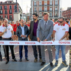 Puente, con los ediles Bustos y Vélez, en la carrera para concienciar sobre la seguridad vial-PHOTOGENIC/ MIGUEL ÁNGEL SANTOS
