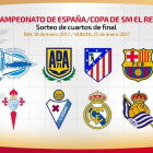Los ocho equipos clasificados para cuartos de final de la Copa.-