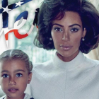 Kim Kardashian, con su hija, en la revista Interview-EL PERIÓDICO