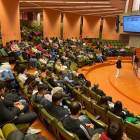 Facultad de Económicas en una de las ponencias.